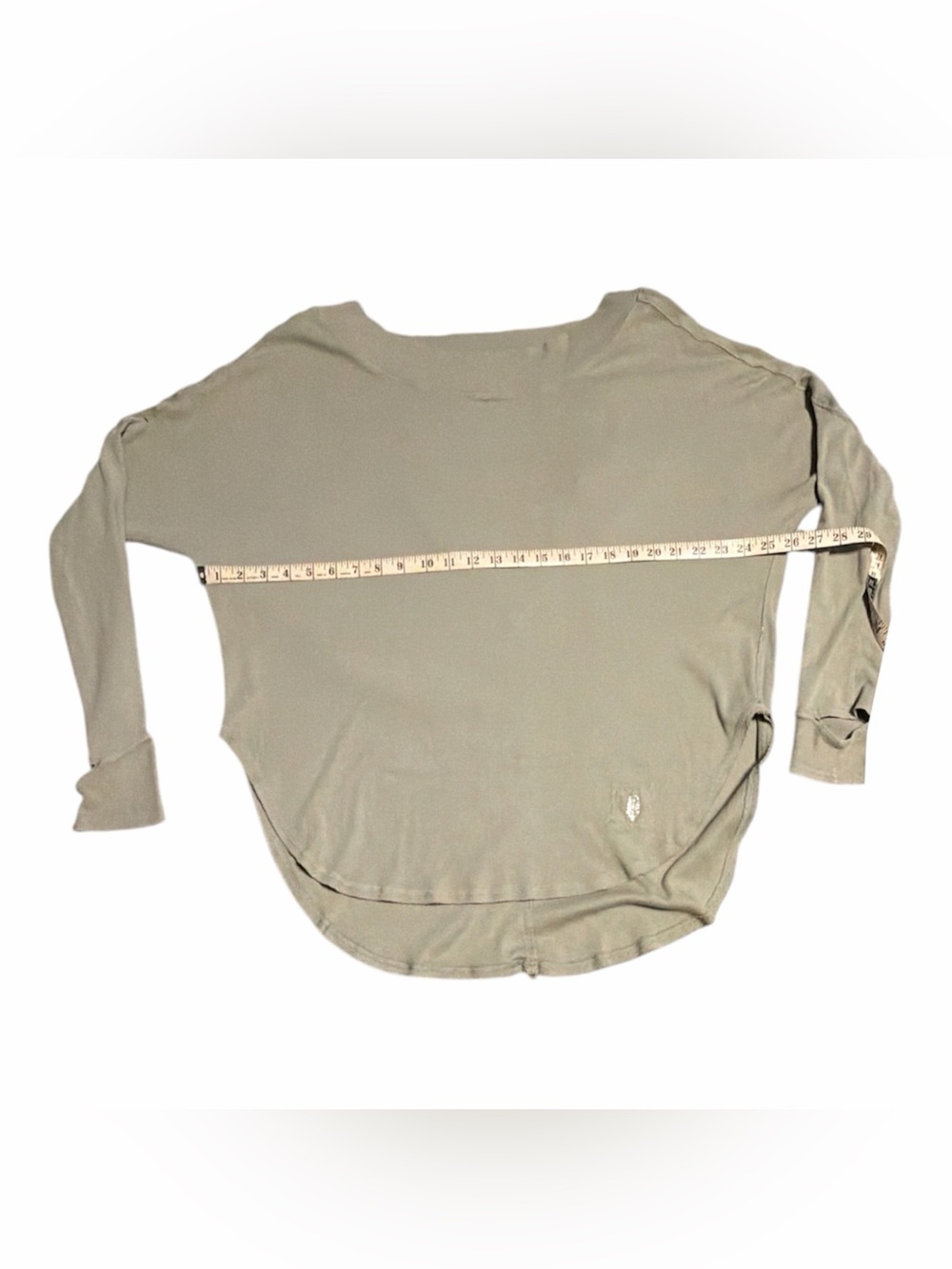 Movement Free People Open Back Tunic Long Sleeve Top Olive